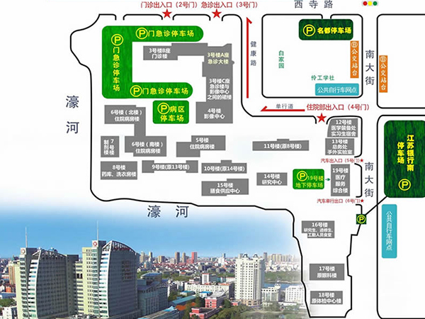 南通大学附属医院布局
